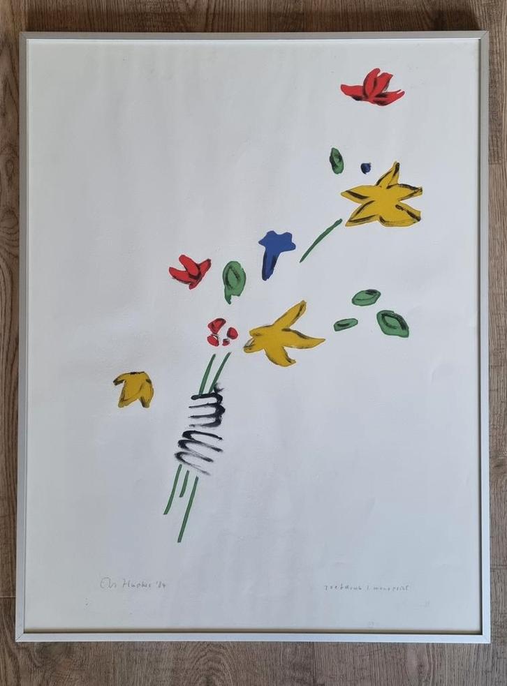 Els Hupkes Zeefdruk/Monoprint '87, Antiek en Kunst, Kunst | Litho's en Zeefdrukken, Ophalen
