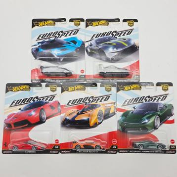 Hot Wheels Eurospeed Set - 5 Premium Modellen beschikbaar voor biedingen