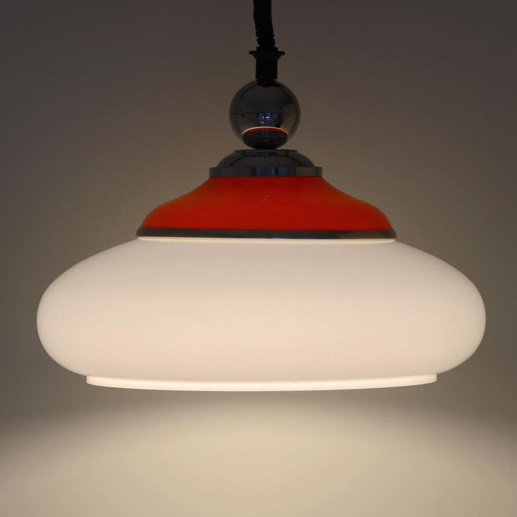 Space Age Hanglamp Massive, Huis en Inrichting, Lampen | Hanglampen, Zo goed als nieuw, Minder dan 50 cm, Kunststof, Ophalen of Verzenden