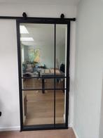 Schuifdeur glas 220 x 100 cm, Doe-het-zelf en Verbouw, Kozijnen en Schuifpuien, Deurkozijn, Aluminium, Zo goed als nieuw, Ophalen