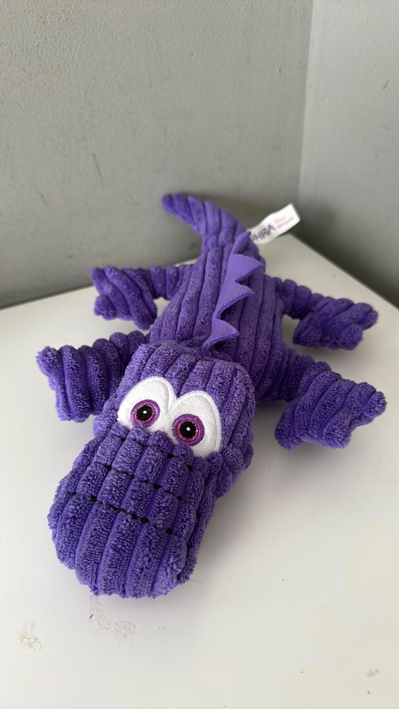 OHRA, de paarse Krokodil, Kinderen en Baby's, Speelgoed | Knuffels en Pluche, Zo goed als nieuw, Overige typen, Ophalen of Verzenden