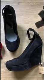 Asos zwarte suede sleehakken maat 38, Schoenen met lage hakken, Verzenden, Zwart, Zo goed als nieuw
