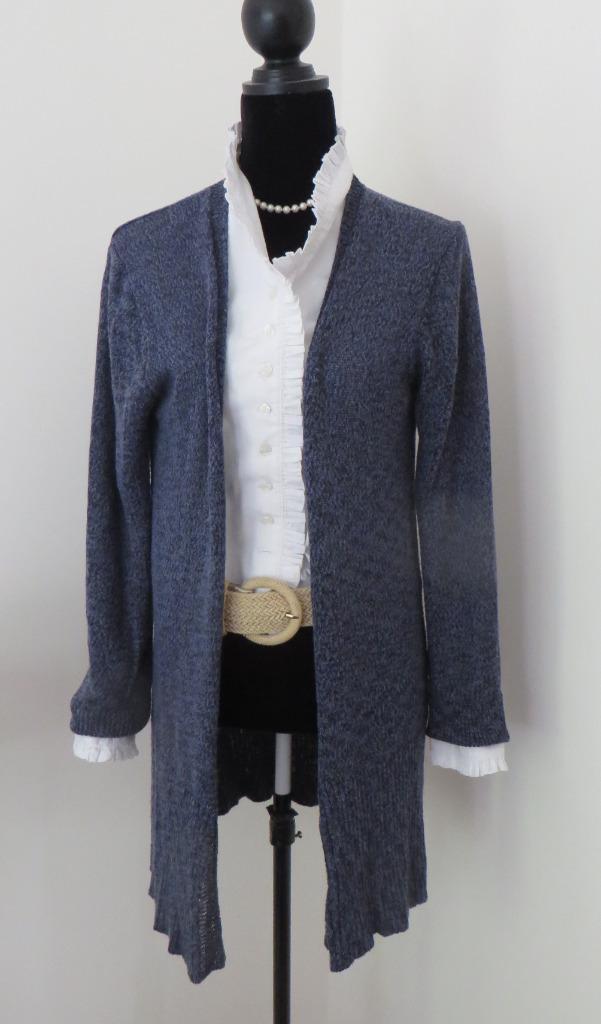 VIA APPIA I Leuk lang Vest I Maat 38-42 I Blauw/Antraciet, Kleding | Dames, Truien en Vesten, Zo goed als nieuw, Maat 42/44 (L)