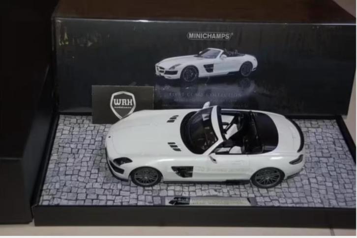 SALE ! 1:18 MERCEDES SLS ROADSTER BRABUS Minichamps luxe WRH, Hobby en Vrije tijd, Modelauto's | 1:18, Zo goed als nieuw, Auto