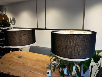 hanglamp eettafel - dubbele lampenkappen - (Kloosterman) beschikbaar voor biedingen