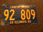 Kentekenplaat licenseplate Illinois 60 USA, Verzamelen, Ophalen of Verzenden, Gebruikt, Auto's
