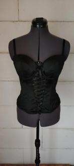 Zwarte H&M bustier - maat 80C, H&M, Ophalen of Verzenden, Zwart, Body of Korset