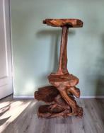 Teak houten standaard, Huis en Inrichting, Woonaccessoires | Zuilen en Pilaren, Ophalen, Zo goed als nieuw