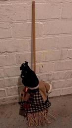 Decoratieve bezem met sneeuwpop gratis, Ophalen, Zo goed als nieuw