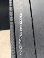 Zilverkleurige armband met goldplated accenten, Ophalen of Verzenden, Zilver, Overige materialen