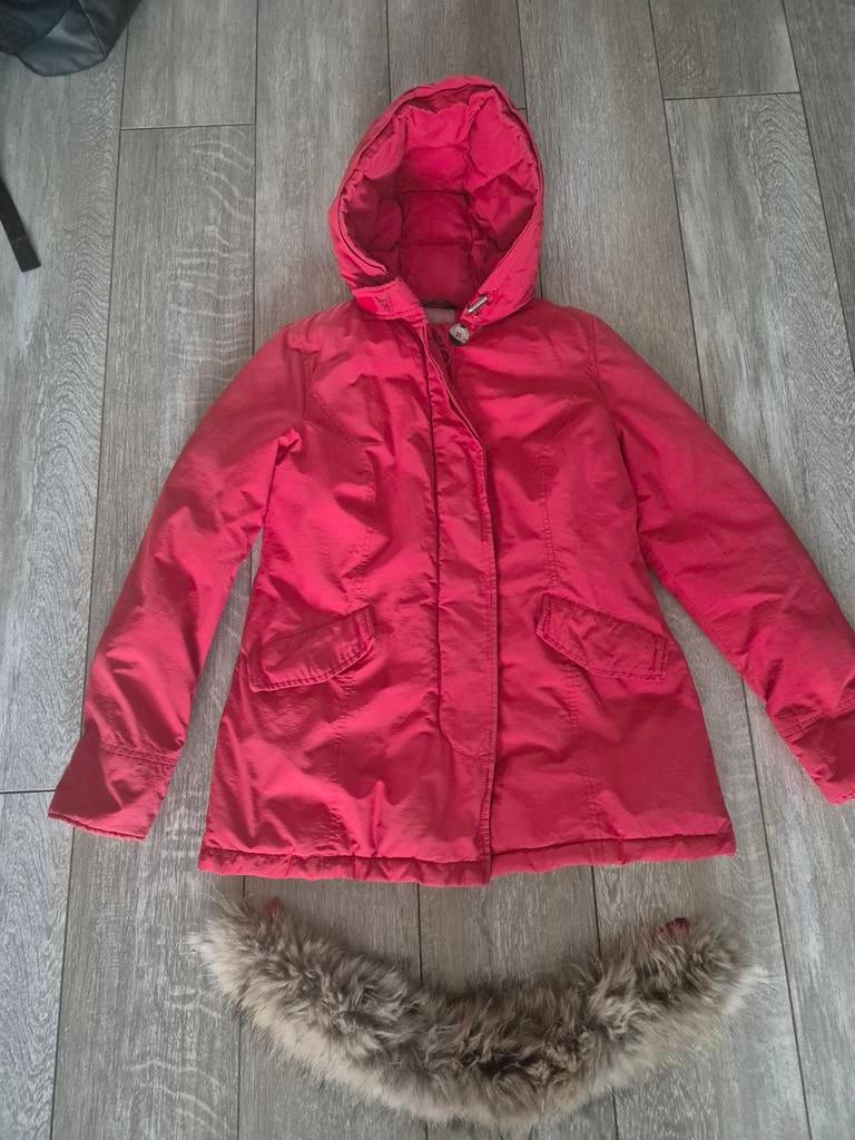 Rode Airforce dames  meisjes winterjas. Maat S., Ophalen, Airforce, Maat 36 (S), Gedragen