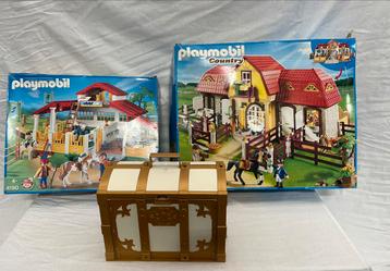 Playmobil 2 dozen vol + Huisje beschikbaar voor biedingen