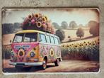 Vintage Volkswagenbusje metalen bord formaat A4 (21x29 cm), Verzenden