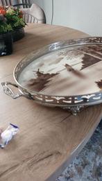 dienblad, Ophalen of Verzenden, Zo goed als nieuw, Ovaal, Metaal