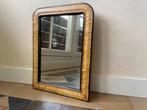 Schitterend Geel Gehout Spiegeltje 48.5 cm. Louis Philippe, Ophalen of Verzenden, Minder dan 50 cm, Minder dan 100 cm