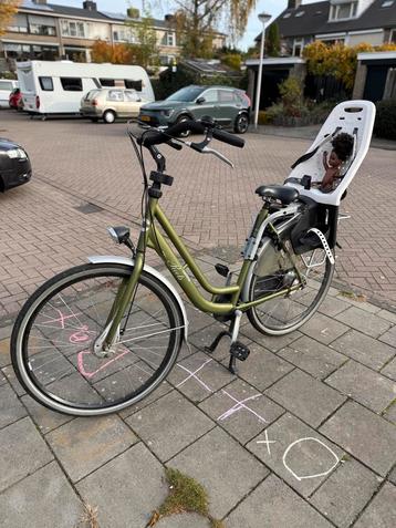 Mamafiets Cortina Roots met kinderzitjes beschikbaar voor biedingen