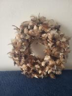 mooie krans van schelpen en veertjes zie foto's, Ophalen of Verzenden