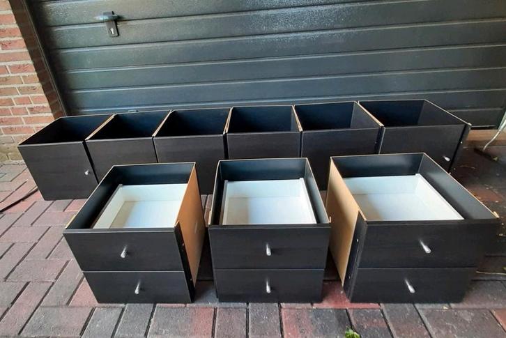 6 deurtjes,  3 ladekastjes voor ikea Kallax Vakkenkast, Huis en Inrichting, Kasten | Wandmeubels, Zo goed als nieuw, Ophalen