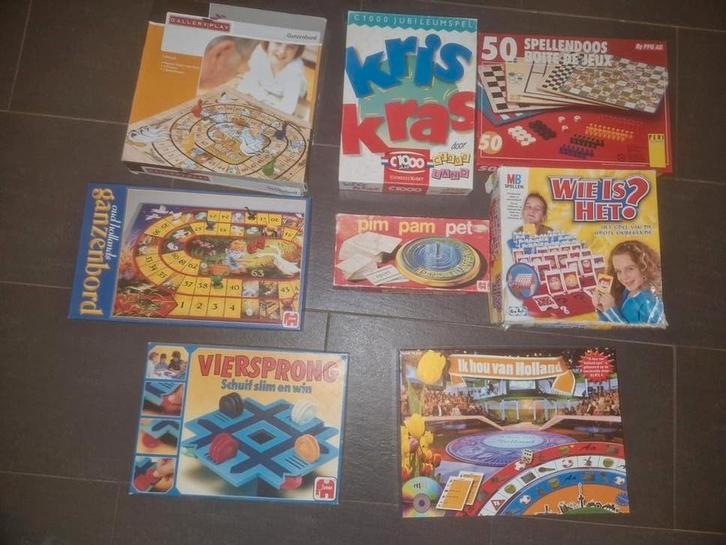 Oudhollandse Spellen Collectie, Hobby en Vrije tijd, Gezelschapsspellen | Bordspellen, Gebruikt, Een of twee spelers, Drie of vier spelers