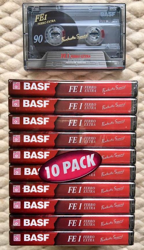 11x BASF Ferro Extra I 90 10x NOS NIEUW FE I cassettebandjes, Cd's en Dvd's, Cassettebandjes, Nieuw in verpakking, Onbespeeld