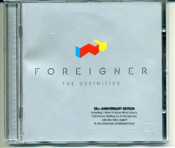 Foreigner The Definitive 25th Anniversary Edition cd 2002, Cd's en Dvd's, Cd's | Rock, Zo goed als nieuw, Poprock, Ophalen of Verzenden