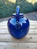 Waterketel keramiek donkerblauw, Huis en Inrichting, Ophalen of Verzenden, Zo goed als nieuw