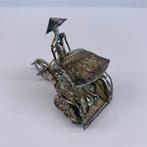 zilveren miniatuur riksja met fietsenkar Jokia  Jakarta - h, Ophalen of Verzenden, Zilver