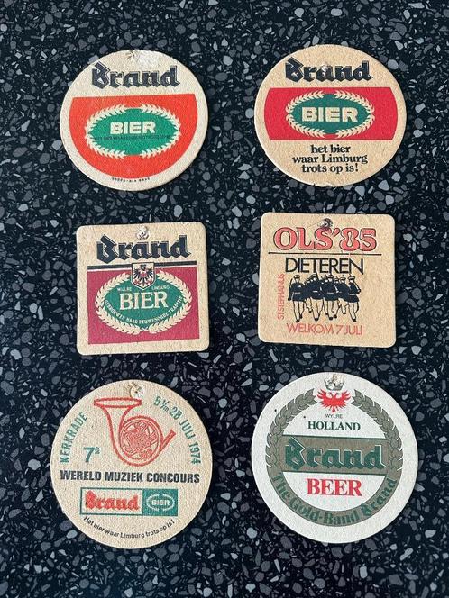 Leuke verzameling BRAND BIER bierviltjes. Jaren 80., Verzamelen, Biermerken, Gebruikt, Viltje(s), Brand, Ophalen of Verzenden