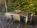 Teak tuinsets gratis af te halen in november, Tuin en Terras, Tuinsets en Loungesets, Ophalen, Gebruikt, Bank, 6 zitplaatsen