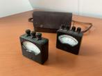 Volt en ampere meter antiek, Antiek en Kunst, Antiek | Gereedschap en Instrumenten, Ophalen of Verzenden