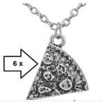 6 kettingen met Pizza punt, Ophalen, Nieuw, Zilver, Overige materialen