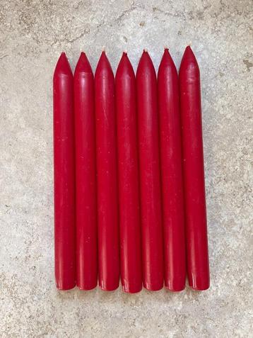 7 Kaarsen Kleur: Rood Nieuw beschikbaar voor biedingen