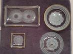 oud, vintage serveerschaaltjes, Huis en Inrichting, Gebruikt, Ophalen of Verzenden, Overige stijlen, Glas