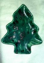 Vintage keramiek- groen zwart metallic schaaltje, Verzenden