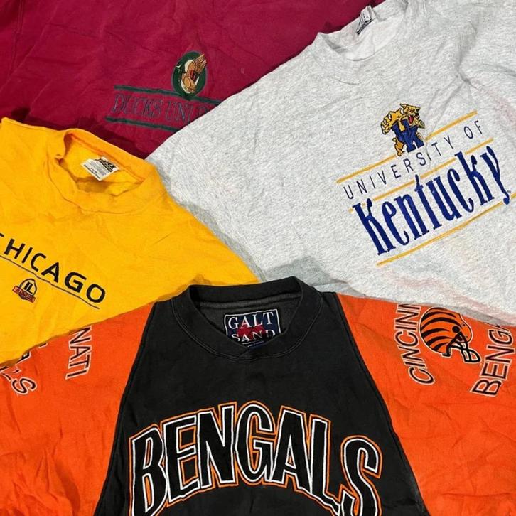 Vintage College Sweaters – Groothandel / Resell €4 per stuk, Kleding | Heren, Truien en Vesten, Gedragen, Overige maten, Overige kleuren
