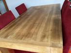Tafel met 4 stoelen, Huis en Inrichting, Tafels | Eettafels, Ophalen, Gebruikt, Eikenhout, 150 tot 200 cm