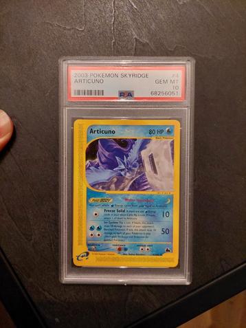 Articuno Skyridge Non Holo PSA 10 lage POP 98 ⛰️💫 beschikbaar voor biedingen