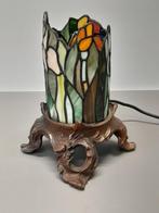 Echte vintage Tiffany tafellamp, Huis en Inrichting, Ophalen, Tiffany, Minder dan 50 cm, Glas
