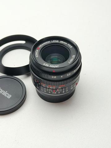Konica Hexar M-Hexanon 28mm f2.8 Leica-M mount beschikbaar voor biedingen