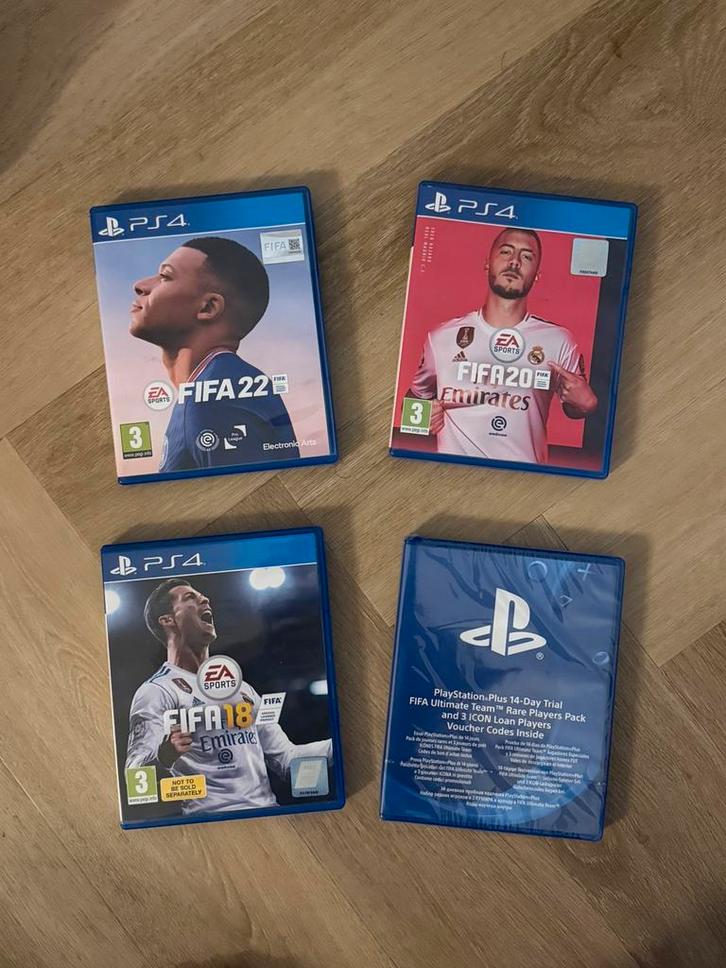 Ps4 games: FIFA 18, 20 en 22 (Zo goed als nieuw), Spelcomputers en Games, Games | Sony PlayStation 4, Zo goed als nieuw, Sport