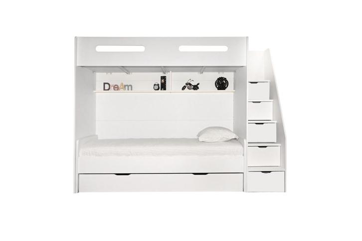 Options stapelbed met bedlade - Wit, Huis en Inrichting, Slaapkamer | Bedden