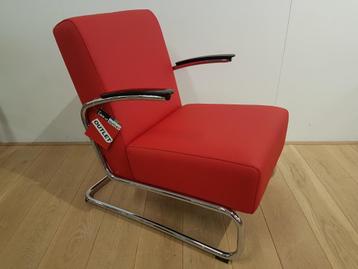 Gispen Classic 405 Toledo leer, kleur rood beschikbaar voor biedingen