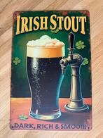 Irish Stout Wandbord - Vintage Metalen  30 bij 20 cm, Ophalen of Verzenden, Nieuw