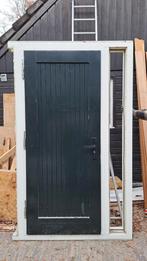 Buitendeurkozijn met zijlicht & driepuntssluiting, Doe-het-zelf en Verbouw, Ophalen, Gebruikt, 80 tot 100 cm, 215 cm of meer