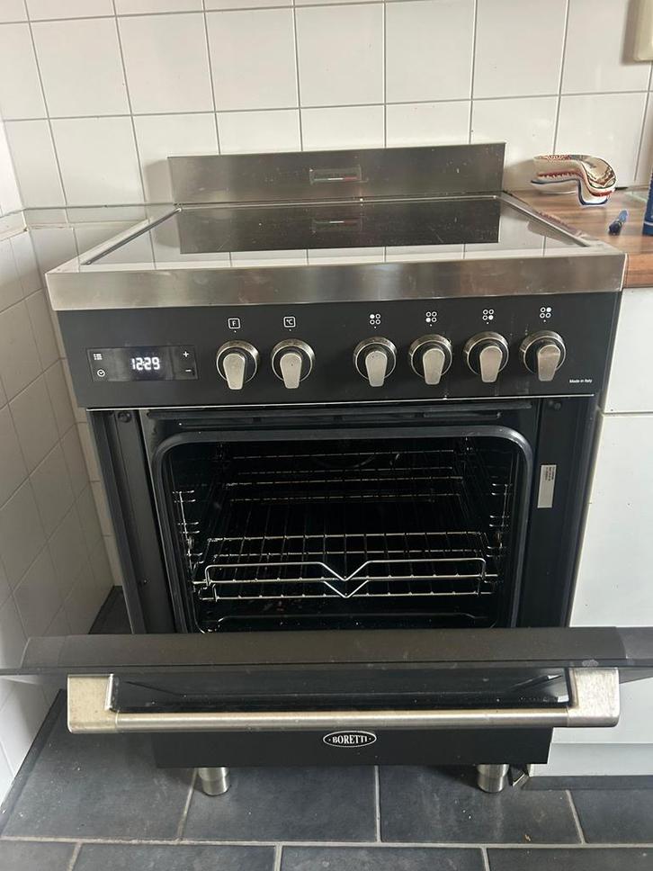 Boretti Toscana Inductiefornuis, Witgoed en Apparatuur, Fornuizen, Zo goed als nieuw, Vrijstaand, Inductie, 4 kookzones, 85 tot 90 cm
