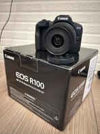 Canon EOS R100 met 18-45mm lens, Audio, Tv en Foto, Fotocamera's Digitaal, Spiegelreflex, Canon, Ophalen of Verzenden, Zo goed als nieuw
