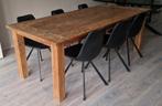 teak houten eettafel 220x100x80, Huis en Inrichting, Tafels | Eettafels, Ophalen, 50 tot 100 cm, Zo goed als nieuw, Vijf personen of meer