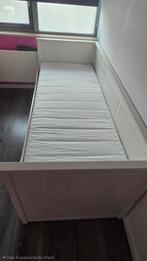 Bedbank Hemnes, Ophalen, Verstelbaar, 90 cm, Wit