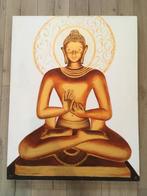 Schilderij Buddha / Boeddha (90 x 70 x 3,8 cm), Ophalen, Zo goed als nieuw, Schilderij, 75 cm of meer