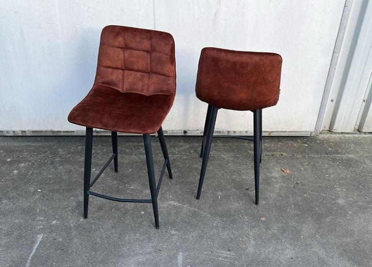 10 krukken koper velvet nieuw model jelt label 51 kookeiland, Huis en Inrichting, Barkrukken, Nieuw, 60 tot 90 cm, Metaal, 5 krukken of meer